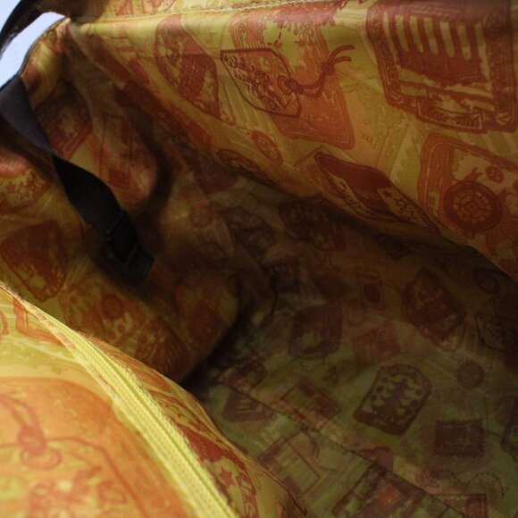 Samantha Brown Dowel Travel Bag Croc Embossed BLUE Brown Weekender Carry On VTG - Picture 15 of 15